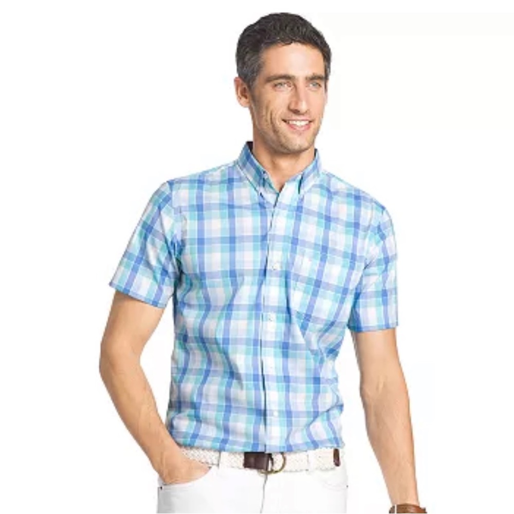 Men's IZOD Check Advantage Button-Down Shirt